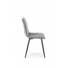 Étkezőszék K525 VELVET, Szürke/Fekete
