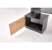 MISO íróasztal, Grafit/Tölgy Artisan