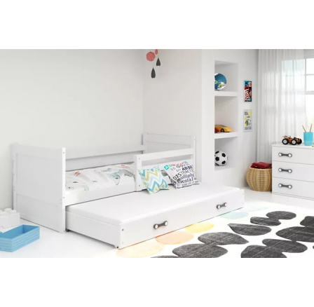 RICO PODWÓJNE RAMA BIAŁY WYPEŁNIENIA BIAŁY SZUFLADA BIAŁY 90 X 200 KPL