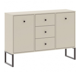 LINEA 2D3S komód, Kaschmir/Fekete