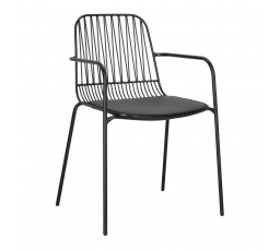 Willy Arm Black szék PU párnával