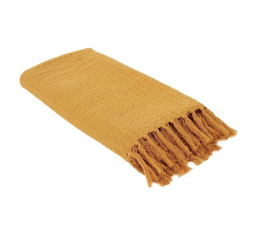 Waffle ágytakaró/sárga pléd