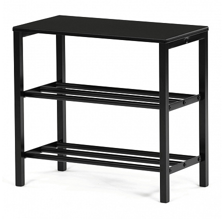 Botník, kov, černá, 83168-42 BK