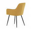 Jídelní židle, žlutá, sametová látka, DCH-215 YEL4
