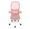Kancelářská židle, houpací mechanismus, růžová síťovina, KA-C807 PINK