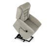 Polohovací křeslo, elektrické kabelové ovládání, béžová, látka, TV-7072 LAN2