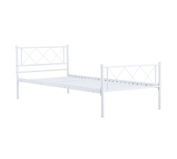 Fém ágy 90x200 fehér MBD9216