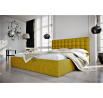 ŁÓŻKO LOFT - 160x200 , Metalowy na podnośnikach gazowych , Odcienie zieleni
