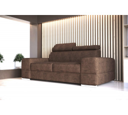 SKÓRA NATURALNA SOFA ROYAL II 225CM SKÓRA NATURALNA NUBUK N-2 (BRĄZ) - SZYBKA WYSYŁKA
