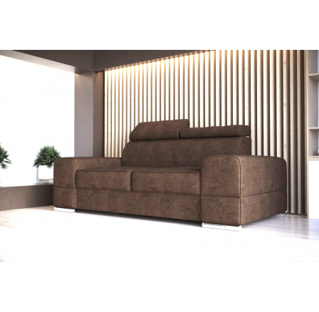 SKÓRA NATURALNA SOFA ROYAL II 225CM SKÓRA NATURALNA NUBUK N-2 (BRĄZ) - SZYBKA WYSYŁKA