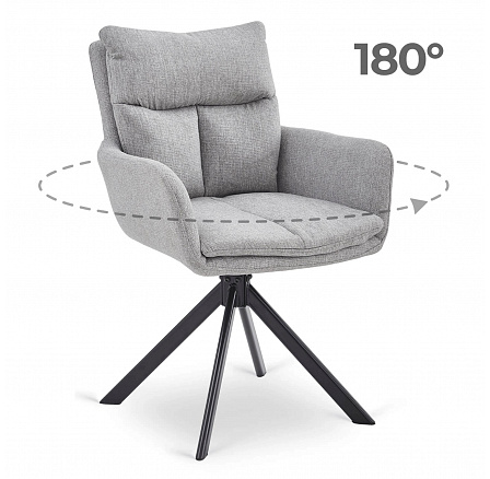 Krzesło Obrotowe PAUL Szare