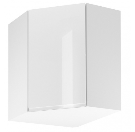 ASPEN G60N konyhai felső szekrény - Jobb, Fehér/Fehér fényes