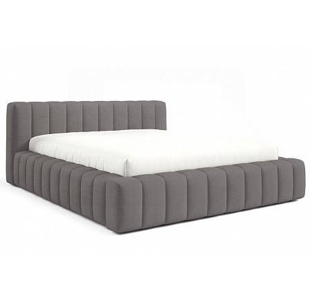 GINO ágy fa keretben léccel, 120x200, Velluto 17