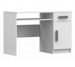 SMYK I - 08 íróasztal, Fehér Matt/Szürke