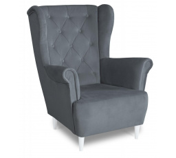 Relaxační křeslo ušák Selene K šedá