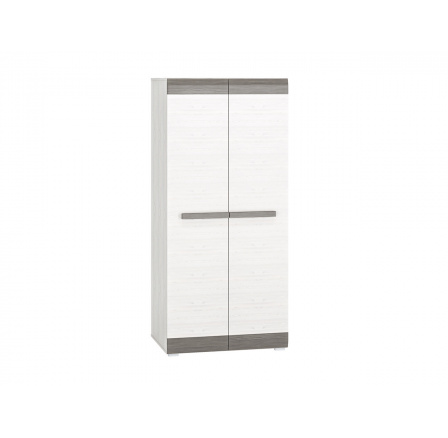 BLANCO 01 sosna śnieżna/MDF new grey - szafa
