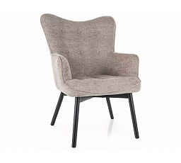 CARMEN RAVEN Fotel, Sötét Bézs 30/Fekete