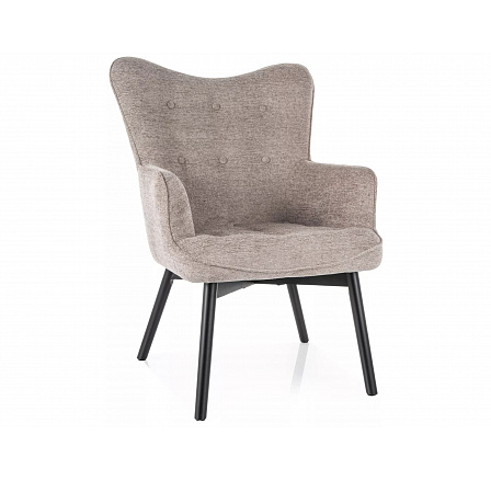 CARMEN RAVEN Fotel, Sötét Bézs 30/Fekete