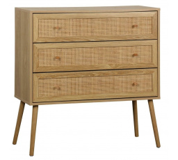 Ballo komód 3 fiókkal természetes