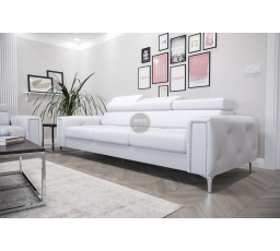 SOFA ORION III 255 CM SKÓRA NATURALNA - Skóra biała