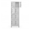 Fém ruhásszekrény ROBERT 2 Plus, Szürke