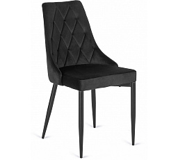 Krzesło CORK Czarne Welurowe