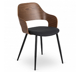 Krzesło ORBI Orzech/Czarne