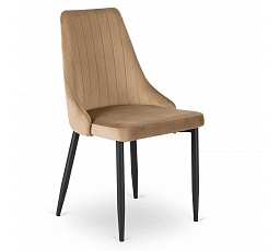 Krzesło BARI Beżowe Welurowe
