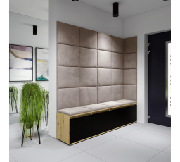 EMI 3 előszobafal, Trinity 03/Artisan+fekete