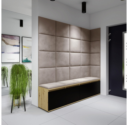 EMI 3 előszobafal, Trinity 03/Artisan+fekete