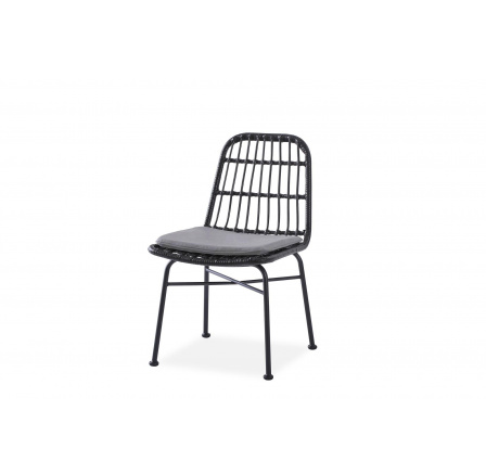 Étkezőszék K401, Szürke/Fekete