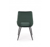 Étkezőszék K404, sötétzöld bársony