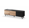 TV komód RANDOM RTV-1 RTV, wotan tölgy/fekete