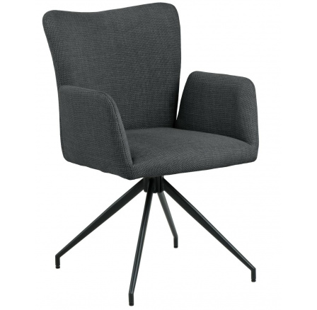 Laura szék karfákkal sötétszürke