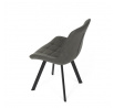 Jídelní židle, šedá, látka vintage, HC-V3066 GREY3