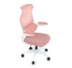 Kancelářská židle, houpací mechanismus, růžová síťovina, KA-C807 PINK