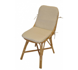 Ratanové křeslo Plazen s polstren béžovým