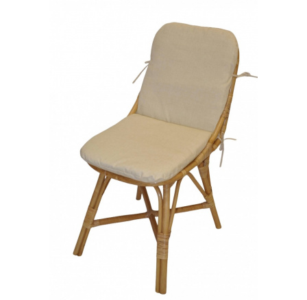 Ratanové křeslo Plazen s polstren béžovým