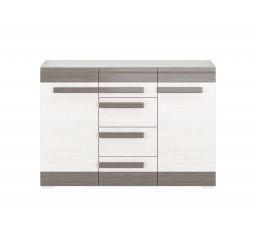 BLANCO 07-01 sosna śnieżna/MDF new grey - komoda