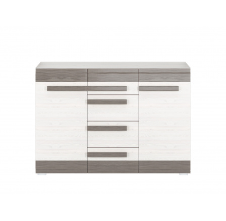 BLANCO 07-01 sosna śnieżna/MDF new grey - komoda