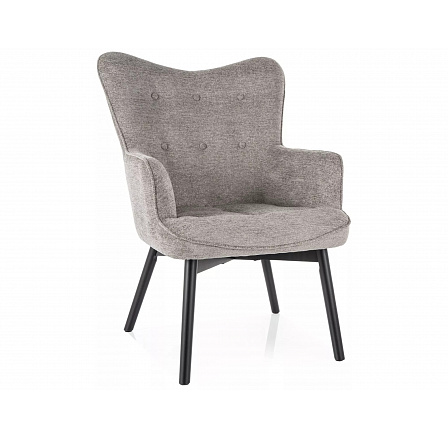 CARMEN RAVEN Fotel, Szürke 07/Fekete