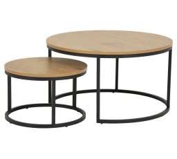 Spiro dohányzóasztal szett tölgy