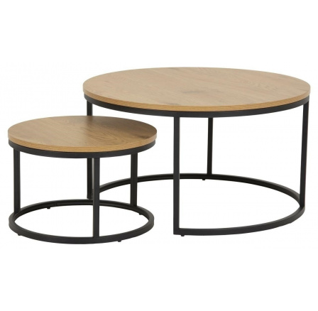 Spiro dohányzóasztal szett tölgy