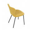 Jídelní židle, žlutá, látka, CT-S8010 YEL2