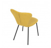 Jídelní židle, žlutá, látka, CT-S8010 YEL2