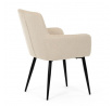 Jídelní židle, béžová, látka, DCH-P3146 CRM2