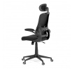 Kancelářská židle, houpací mechanismus, černá síťovina, KA-Q842 BK