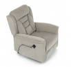 Polohovací křeslo, elektrické kabelové ovládání, béžová, látka, TV-7072 LAN2