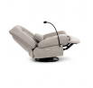 Polohovací křeslo, elektrické zabudované ovládání, béžová, látka, TV-7089 LAN2