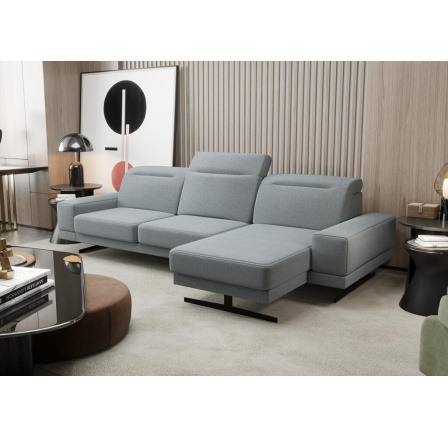 NAROŻNIK FIORE MINI 265x180 CM - Odcienie szarości , prawa